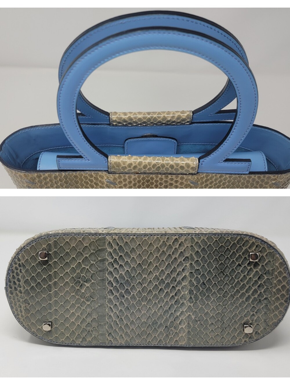 Salvatore Ferragamo Python Handbag - Picture 6 of 8